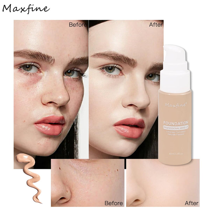 Makeup Foundation, 12 Color Base Liquid Set, Long Lasting (6, 40Ml)