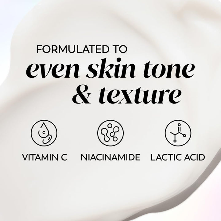 Olay Bright & Even Vitamin C with Lactic Acid Face Moisturizer, 2 Oz Lightweight Brightening Face Cream for Uneven Skin Tone, Recyclable Eco Jar Packaging, Value Size
