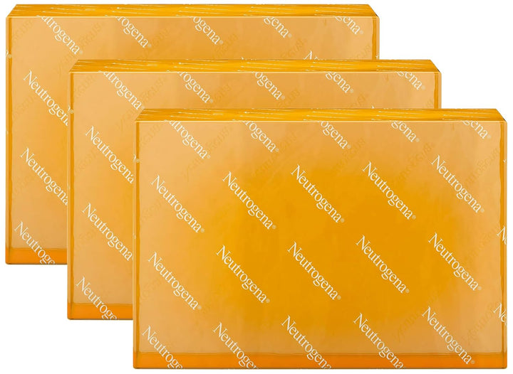 Neutrogena Original Fragrance-Free Facial Cleansing Bar with Glycerin, Pure & Transparent Gentle Face Wash Bar Soap, Free of Harsh Detergents, Dyes & Hardeners, 3.5 Oz