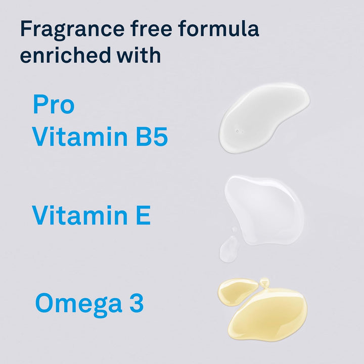 Lubriderm Advanced Therapy Fragrance-Free Moisturizing Cream with Vitamin E and Pro-Vitamin B5, Intense Hydration for Extra Dry Skin, Non-Greasy Formula, 16 Fl. Oz