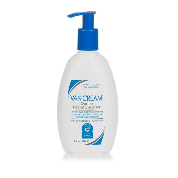 Vanicream Gentle Facial Cleanser with Pump Dispenser - 8 Fl Oz - Formulated without Common Irritants for Those with Sensitive Skin