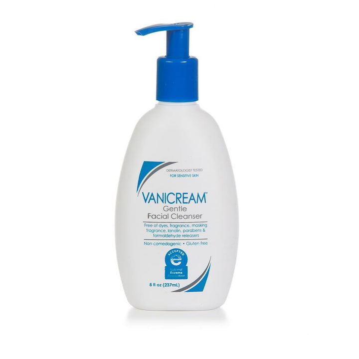 Vanicream Gentle Facial Cleanser with Pump Dispenser - 8 Fl Oz - Formulated without Common Irritants for Those with Sensitive Skin