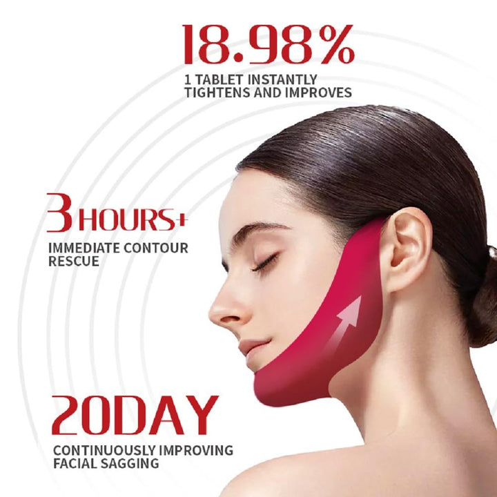 V Face Mask V Chin Lift Gel Hanging Ear Mask Lifting Bandage (5)